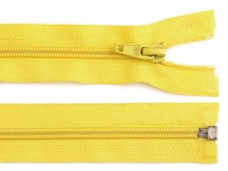 Žlutá - Spirálový zip 5mm, délka 40cm, dělitelný