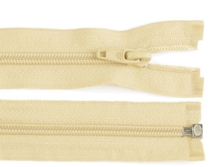 Krémová - Spirálový zip 5mm, délka 45cm, dělitelný