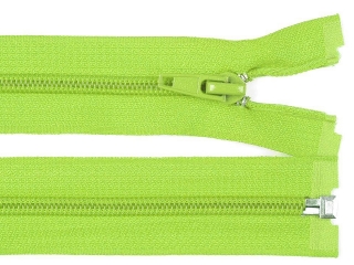 Zelená - Spirálový zip 5mm, délka 50 cm, dělitelný