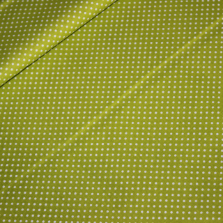 Bílý puntík 0,2 cm na kiwi zelené - bavlna